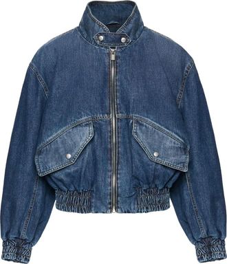 Magda Butrym Giacca denim con zip - Blu