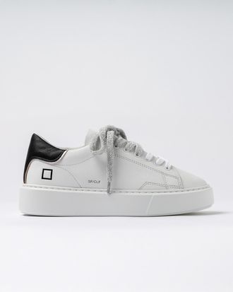 D.A.T.E. sfera calf white-black
