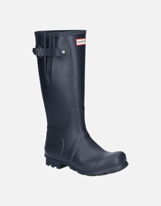 Hunter Mens Hunter Mens Original Adjustable Side Tabs Wellington Boots - Navy - Size: 11