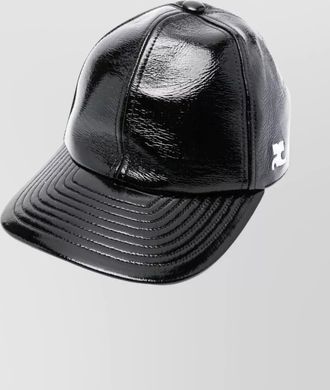 Courr&egrave;ges vinyl cap curved brim