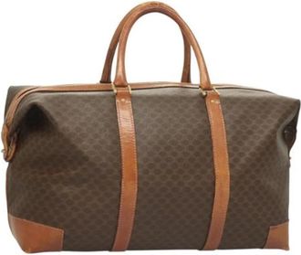 Celine Pre-owned Vintage Boston Tas - Dames - Vintage Weekendtas - Bruin - ONE Size - Leer - Vintage