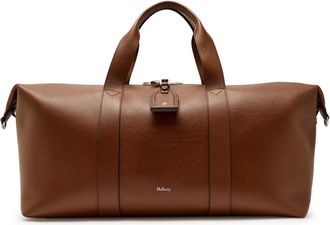 Mulberry Heritage Medium Clipper Grained Leather Holdall - Brown - One Size
