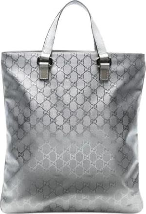 Gucci Pre-owned Tote Bag - Dames - Vintage Shopper - Grijs - ONE Size - Leer - Vintage