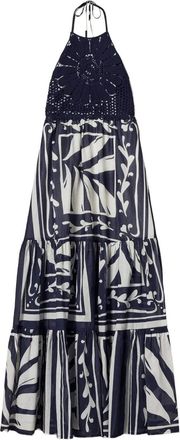 Twin-Set Abito lungo con ricamo - Blu