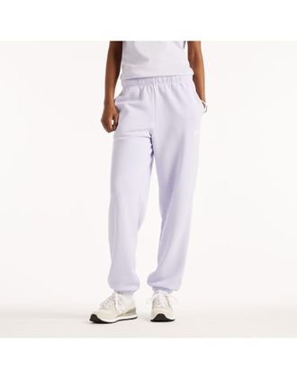 New Balance Sport Essentials - Joggers in spugna viola fum&eacute;