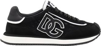 Dolce & Gabbana DG Cushion sneakers - Dames - Sneakers - Zwart - 37 EU - Katoen - Schoenen