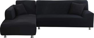 OEM Funda De Sof&aacute; De 2 Piezas Con Todo Incluido - Negra - Triple Posici&oacute;n [195 - 230 Cm]