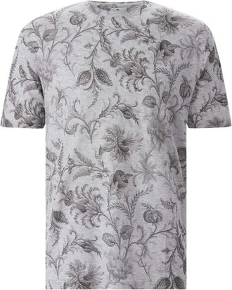 Etro T-Shirts - Heren - T-shirts - Grijs - 2XL - Katoen - Tops