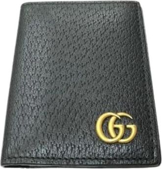 Gucci Pre-owned Leather Wallet - Dames - Vintage Accessoires - Zwart - ONE Size - Vintage