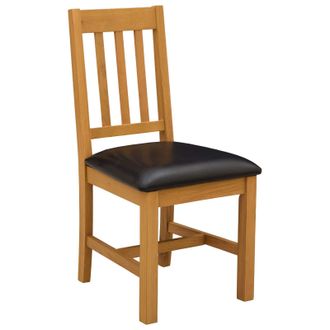 vidaXL Silla De Comedor Venlo 2 Uds. Madera De Roble S&oacute;lido Negro Vidaxl