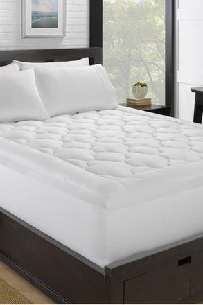 Ella Jayne Home 2 Loft Plush Gel King Mattress Topper in White at Nordstrom Rack