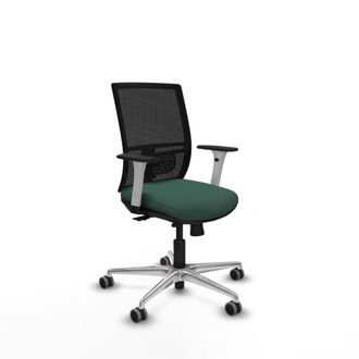 Piqueras y Crespo Silla De Oficina Piqueras Y Crespo La Yunquera Negro Soporte Lumbar Ajustable