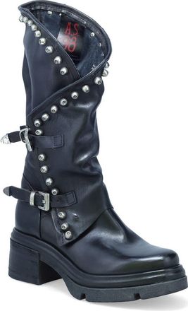 A.S.98 Easton Studded Boot in Black at Nordstrom, Size 10.5-11Us