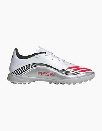 adidas Mens F50 Messi Leather Lace Up Low Top Sneakers - White - Size: 11.5