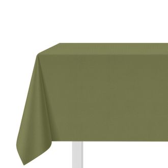 KASANOVA Tovaglia idrorepellente 140x240 cm effetto juta verde