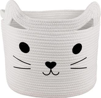 OEM Panier Rangement - Algod&oacute;n Natural - 40 X 28 X 28 Cm - Para Ropa Juguetes Pa&ntilde;ales Beb&eacute; Mascotas - 1 Unidad
