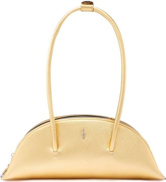Behno Mini Laverne Leather Bowler Bag in Gold at Nordstrom