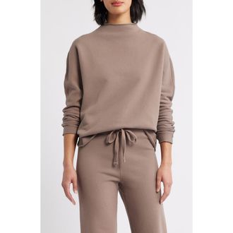 Frank & Eileen Effie Funnel Neck Capelet Sweatshirt in Brulee at Nordstrom, Size Medium