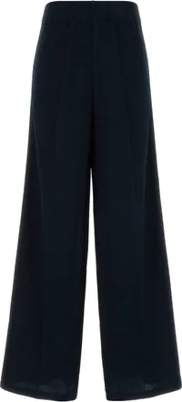 Gucci Womens Jersey Knit Joggers Navy Polyester Cotton