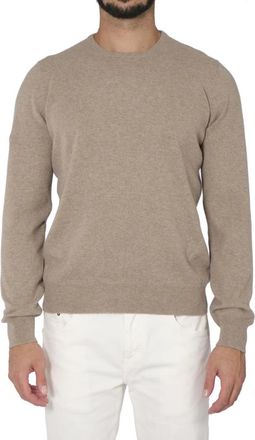 La Fileria Stijlvolle Sweatshirts & Hoodies Collectie - Heren - Ronde hals truien - Beige - 3XL - Polyester - Truien & Vesten