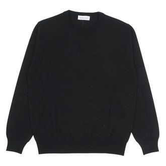 Bellwood Round-neck Knitwear, male, Black, Size: 4XL Round-neck Knitwear