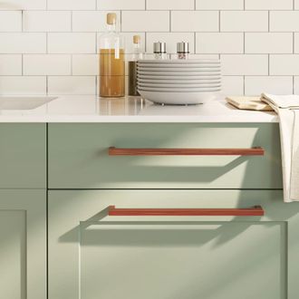 Berkfield Home Cabinet Handles 20 pcs Bronze 320 mm Stainless Steel in Brown