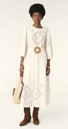 BA&SH Elvina Dress In Ecru