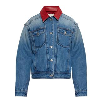 Isabel Marant Insulated Denim Jacket Devyn - Dames - Jassen - Blauw - Maat: 2XS Denim