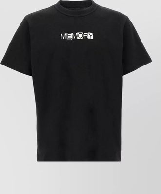 sacai cotton memory printed short-sleeve t-shirt