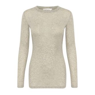 Karen by Simonsen Opal Gray Melange Long Sleeve Tee - female - Karen by Simonsen - Long Sleeve T-Shirts - Gray - 2XL - Tops