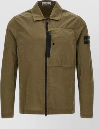 Stone Island nylon zip overshirt jacket