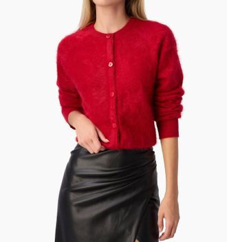Cami NYC Dorian Cashmere Cardigan In Red