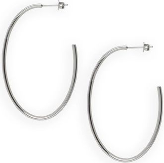 Lott. Gioielli Dames Sieraden Cl Earring Creole Oval - Dames - Oorbellen - Grijs - ONE Size - Accessoires