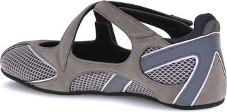 The Attico Womens Ballerina Shoes Nomad Grey Polyurethane