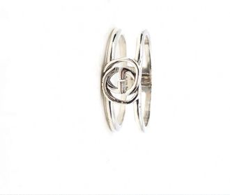 Gucci Gucci GG Soho 925 Silver Womens Ring (Pre-Owned)