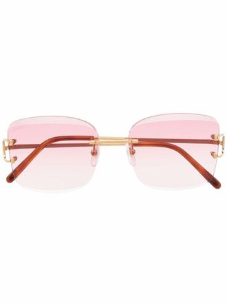 Cartier Occhiali da sole squadrati - Oro