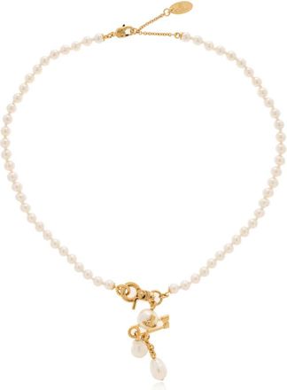Vivienne Westwood Korte parelketting - Dames - Kettingen - Beige - ONE Size - Accessoires