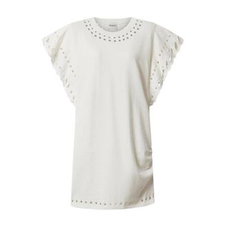 Isabel Marant Broderie Anglaise T-shirt - Dames - Jurken - Beige - Maat: XS Zijde