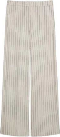 iBlues Iblwideleg Wijde broek - Dames - Wijde Broeken - Beige - L - Broeken