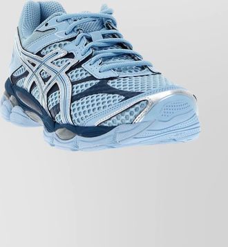 Asics synthetic leather low-top sneakers