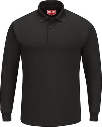 Red Kap Long Sleeve Performance Knit Polo