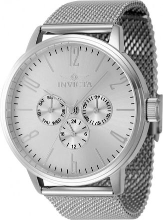 Invicta Specialty GMT Quartz Silver Dial Mens Watch 47118