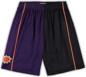 Mitchell & Ness Mens Mitchell & Ness Purple/Black Phoenix Suns Big & Tall Hardwood Classics Split Swingman Shorts at Nordstrom, Size 3Xb