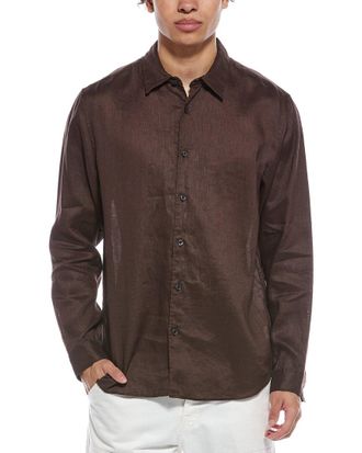 Theory Irving Relaxed Linen Shirt