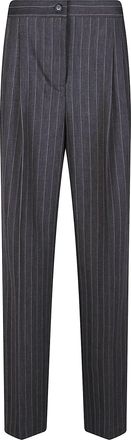 Pinko Plumeria Tailored Straight Pinstripe Pants