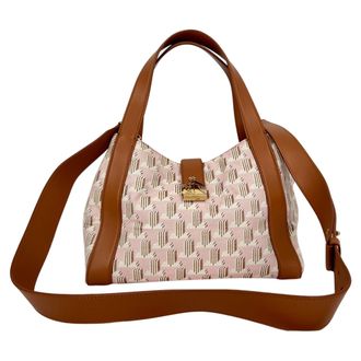Lanvin Mother and Child Graphic-Print Tote Bag in Pink Canvas