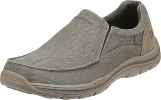Skechers Mens, Relaxed Fit: Expected - Avillo Slip-On - Wide Width Khaki 16 W