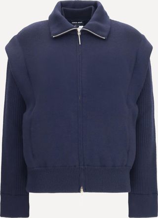 Giorgio Armani Bomber imbottito in lana vergine con maniche a coste Woman 42