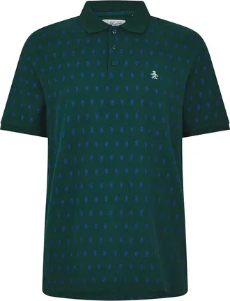 Original Penguin Heren Minimal Regelmatig Poloshirt (Bug juni)