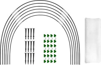OEM Juego De 18 Aros Para Un Invernadero Tipo T&uacute;nel Elevado, Que Forman Una Estructura De Fibra De Vidrio Para El Cultivo De Tus Plantas En El Jard&iacute;n